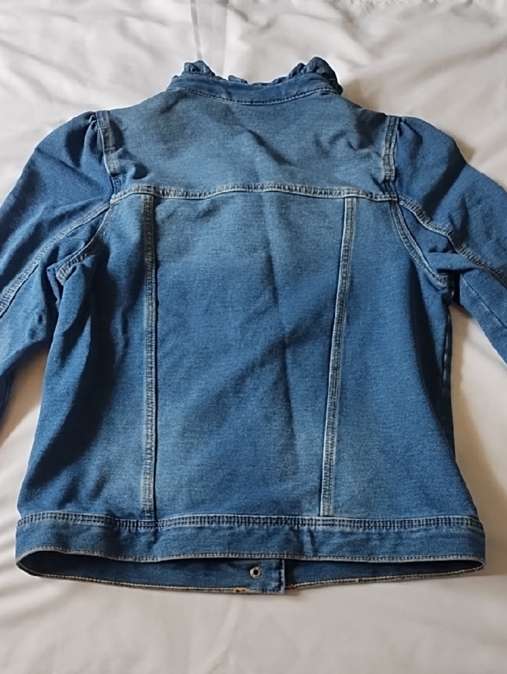 Falls Creek Ruffle Denim Jacket - Picture 2 of 6